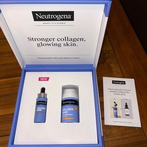 Neutrogena Collagen Bank 15% Vitamin C Glow Serum & Face Moisturizer Sunscreen
